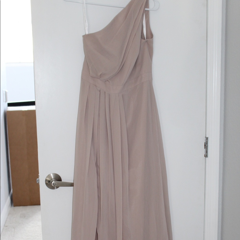 Floor length, open leg